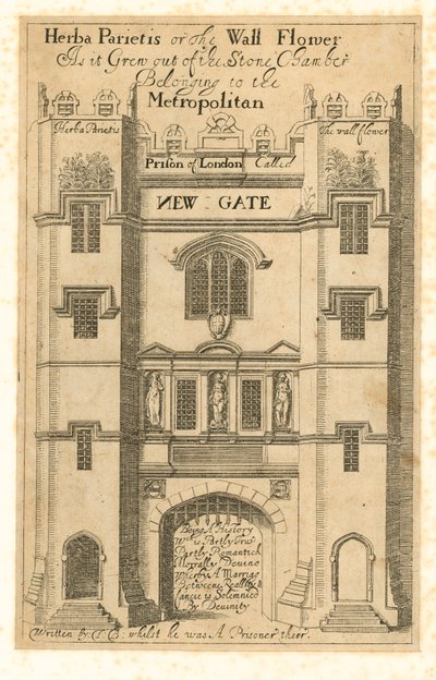 The Earliest Known View of Newgate by English School