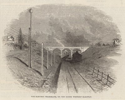 The Electric Telegraph on the South Western Railway by English School