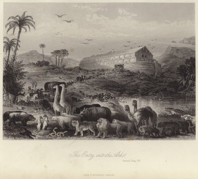 The Entry into the Ark by English School