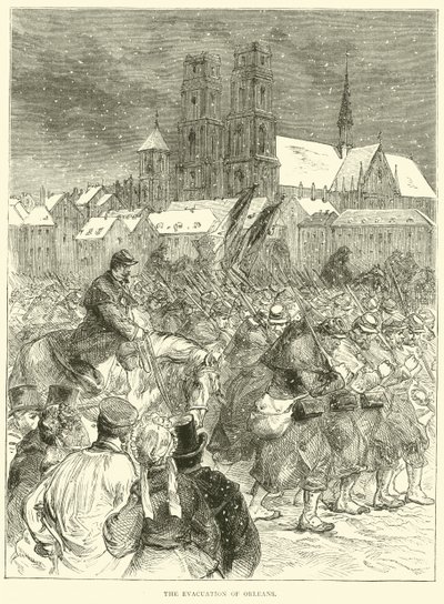 The Evacuation of Orleans, December 1870 by English School