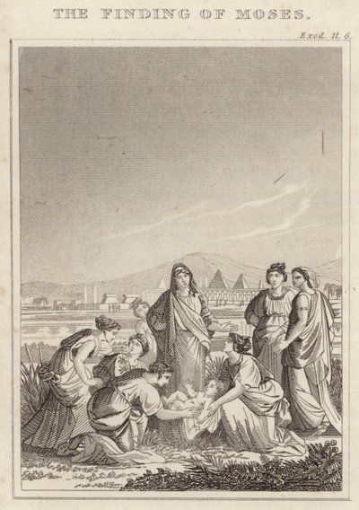 The finding of Moses by English School