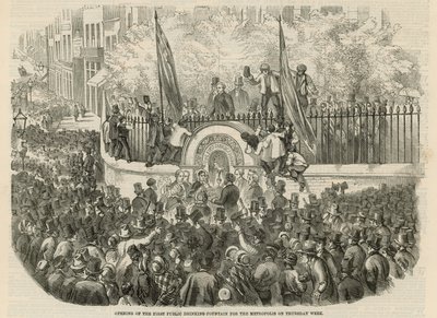 The First Public Drinking Fountain by English School