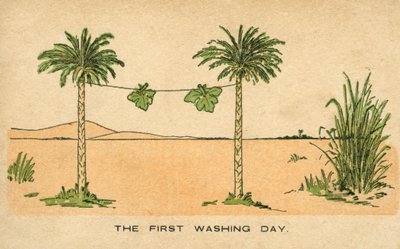 The first washing day: Adam and Eve