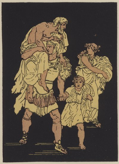 The flight from Troy by English School