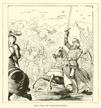 The ford of Blanche-taque by English School