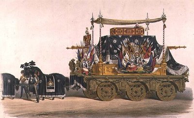 The Funeral Car of the Duke of Wellington by English School