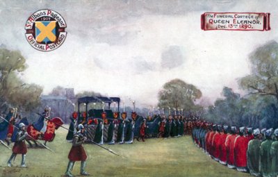 The Funeral Cortege of Queen Eleanor, 13 December 1290 by English School
