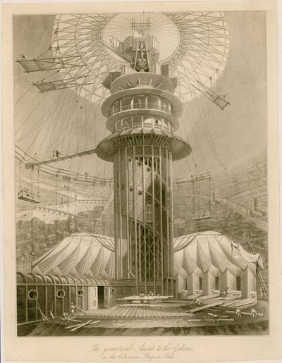 The Geometrical Ascent to the Galleries in the Colosseum, Regents Park by English School