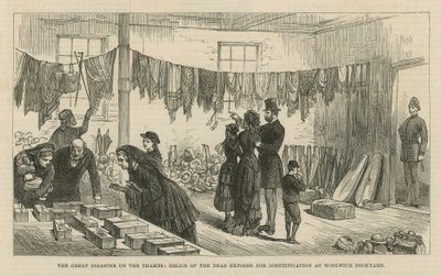The Great Disaster on the Thames by English School