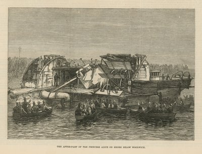 The Great Disaster on the Thames by English School