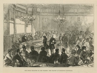 The Great Disaster on the Thames by English School
