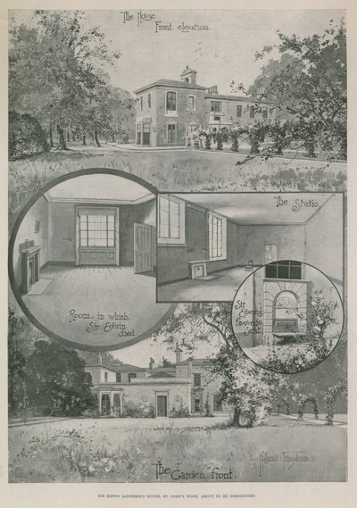 The Home of Sir Edwin Landseer by English School