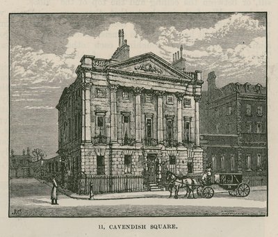 The house of Mr Scotmother, Cavendish Square, London by English School