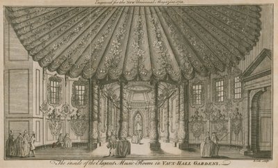 The Inside of the Elegant Music Room (Rotunda) in Vauxhall Gardens, London by English School