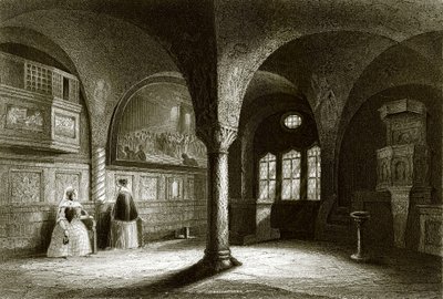 The Interior of the Wartburg Chapel by English School