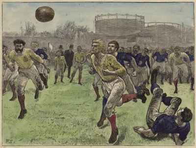 The international football match by English School