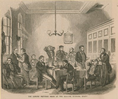 The Jurors Retiring Room at the Central Criminal Court by English School