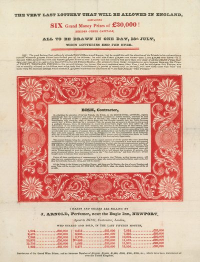 The Last Lottery in England by English School