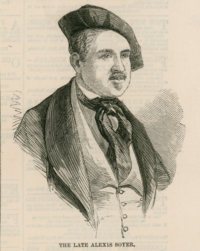 The late Alexis Soyer by English School