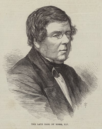 The late Earl of Rosse, KP by English School