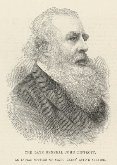 The late General John Liptrott, an Indian Officer of Sixty Years