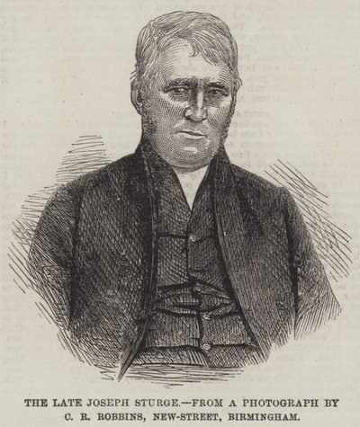 The late Joseph Sturge by English School