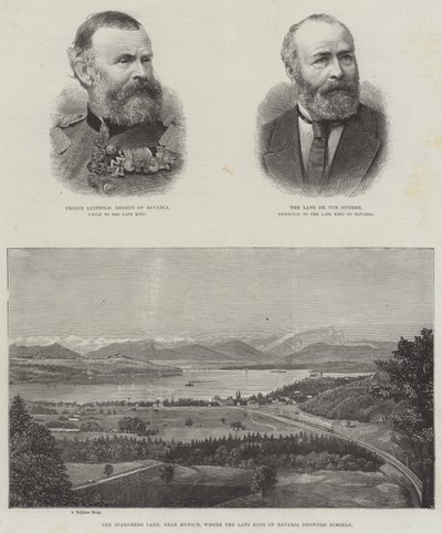 The late King of Bavaria by English School