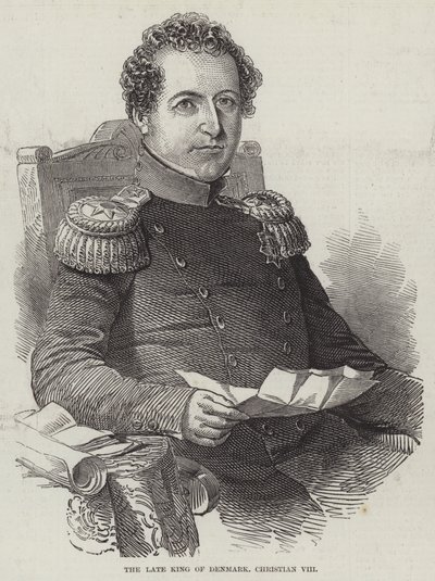 The late King of Denmark, Christian VIII by English School