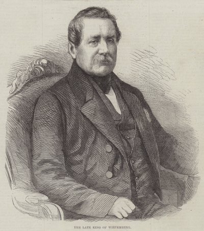 The late King of Wirtemberg by English School