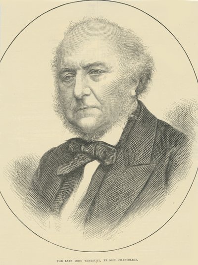 The late Lord Westbury, Ex-Lord Chancellor by English School