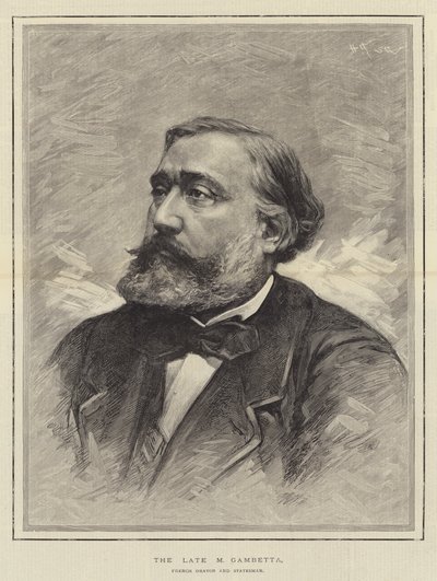The late M Gambetta, French Orator and Statesman by English School