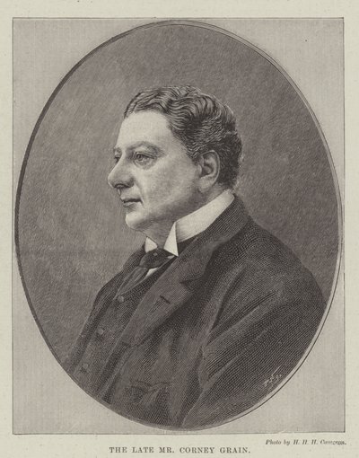 The late Mr Corney Grain by English School