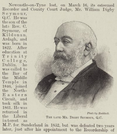 The late Mr Digby Seymour, QC by English School