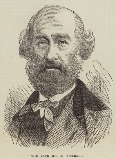 The late Mr E Fitzball by English School