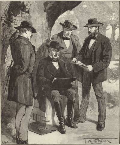 The Late Mr. Jefferson Davis by English School
