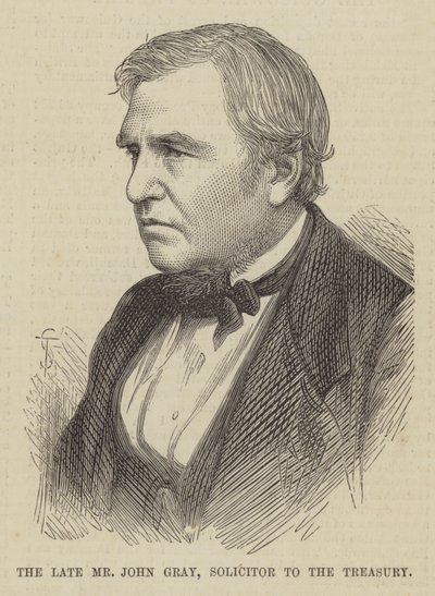 The Late Mr John Gray, Solicitor to the Treasury by English School