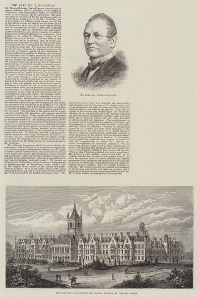 The late Mr T Holloway by English School