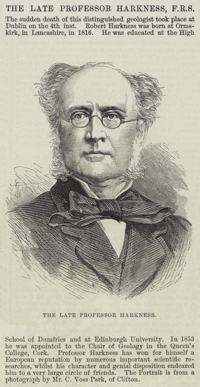 The late Professor Harkness by English School