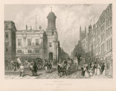 The Late Royal Exchange and Cornhill, London by English School