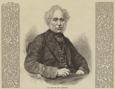 The late Sir David Brewster by English School