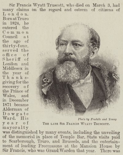 The late Sir Francis Wyatt Truscott by English School