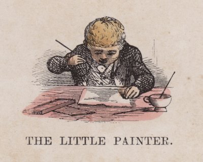 The little painter by English School