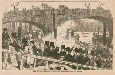The Living Stream at London Bridge by English School