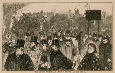The Living Stream at London Bridge by English School