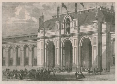 The main entrance of the International Exhibition of 1862 by English School