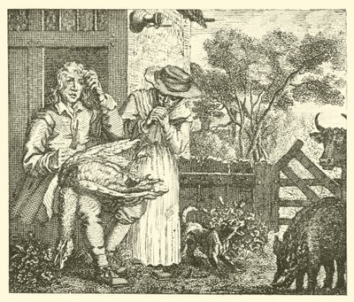 The Man and His Goose by English School