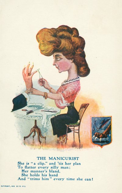 The manicurist by English School