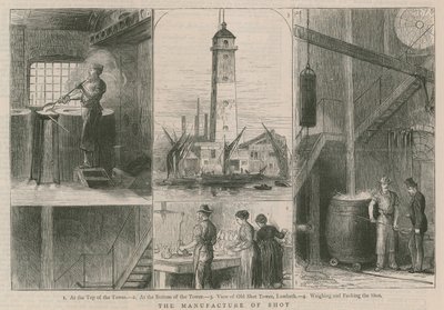 The Manufacture of Shot; View of the Old Shot Tower, Lambeth by English School