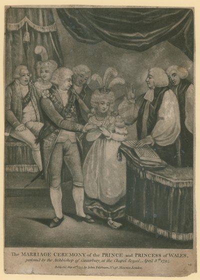 The Marriage Ceremony of the Prince and Princess of Wales by English School