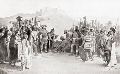 The Meeting of Hannibal with the Ceutrones, a Celtic Tribe of Ancient Gaul, During His Crossing of the Alps in 218 BC, from Hutchinson